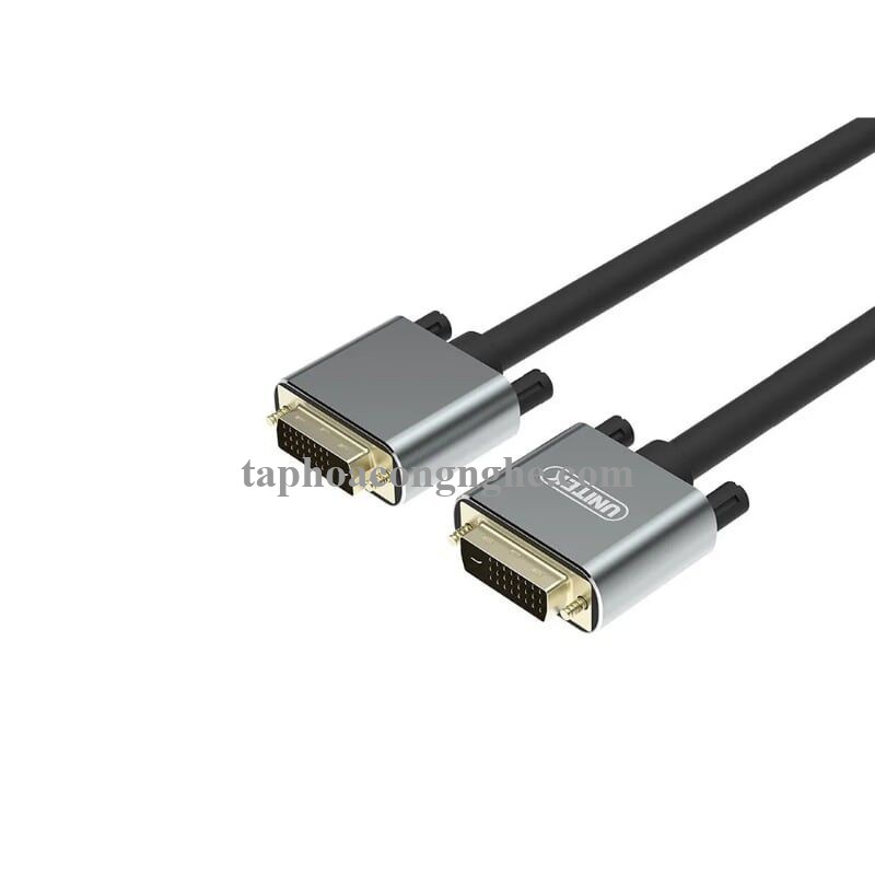 Unitek 95547 Y-C209DGY 24+1 dây tròn 3M Màu Xám Cáp 2 đầu DVI 30095547